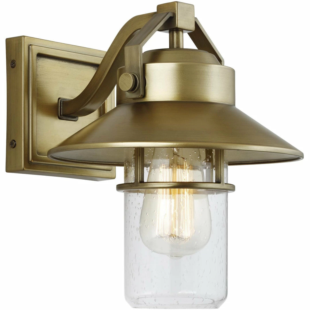 Generation Lighting Boynton Wall Lantern (Small) | Painted Distressed Brass