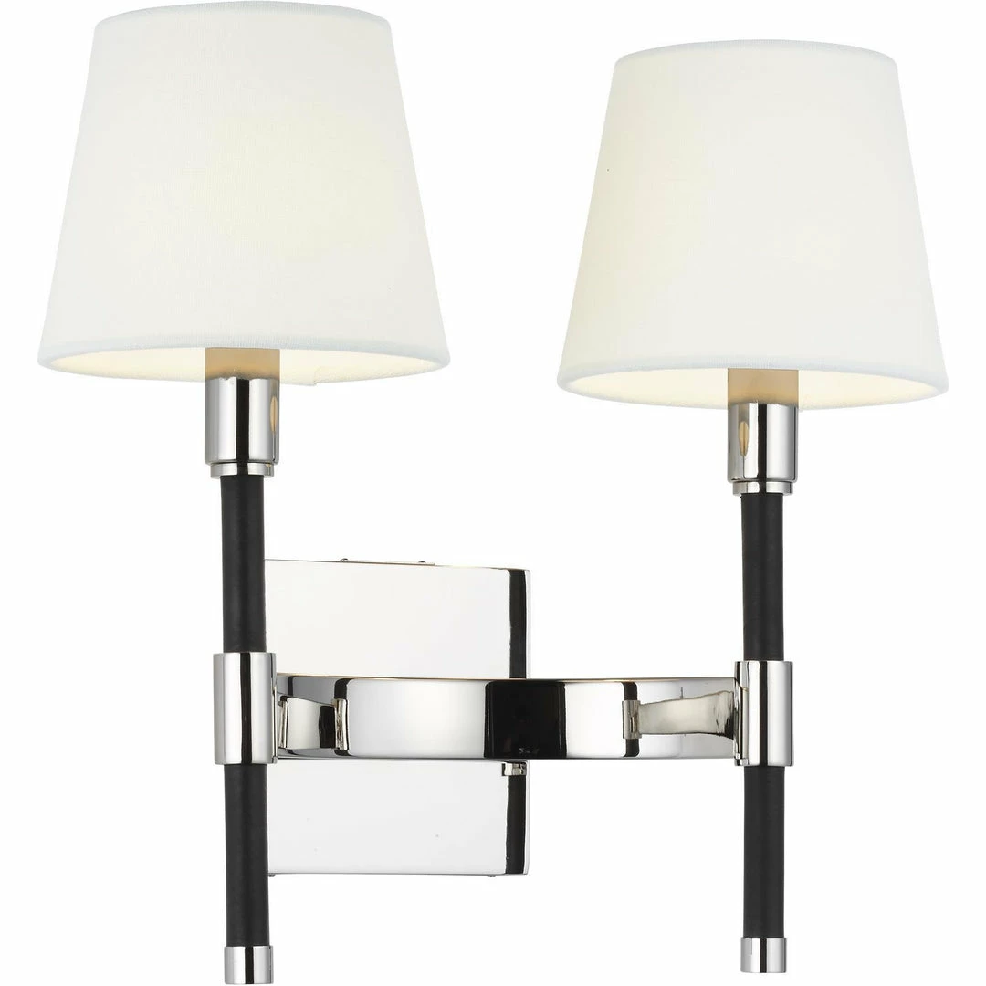 Generation Lighting Katie Double Wall Sconce | Polished Nickel