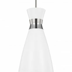 Generation Lighting Heath 8" Pendant | Polished Nickel