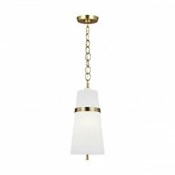 Generation Lighting Cordtlandt Small Pendant | Burnished Brass