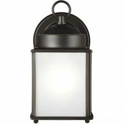 Generation Lighting New Castle Wall Lantern | Small Opal Antique Bronze