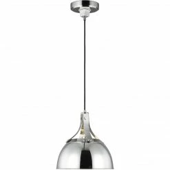 Generation Lighting Logan 11.8" Pendant | Polished Nickel