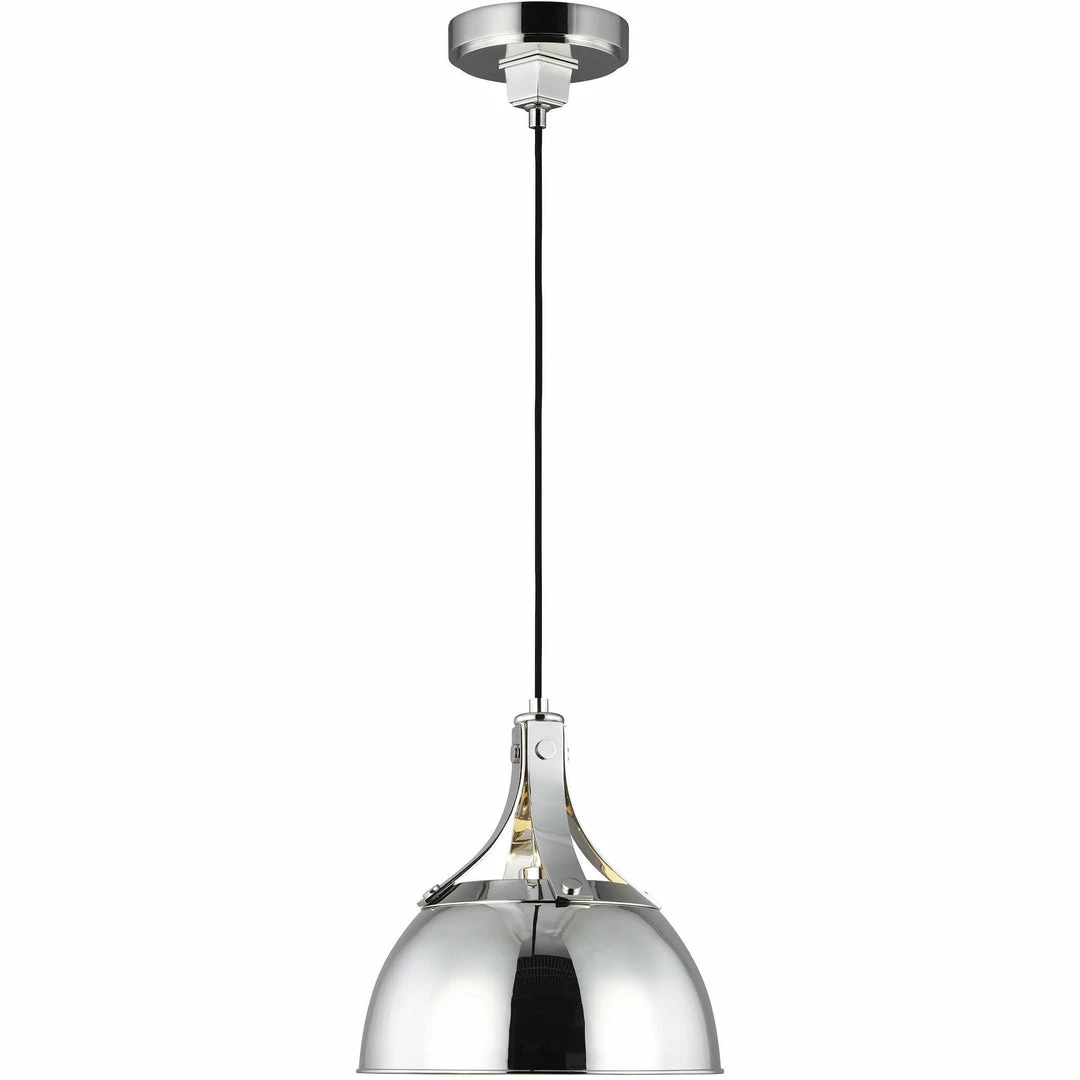 Generation Lighting Logan 11.8" Pendant | Polished Nickel