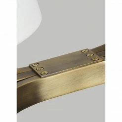 Generation Lighting Katie 8-Llight Linear Chandelier | Time Worn Brass