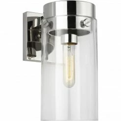 Generation Lighting Garrett Wall Sconce | Polished Nickel