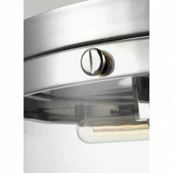 Generation Lighting Garrett Large Flush Mount | Polished Nickel