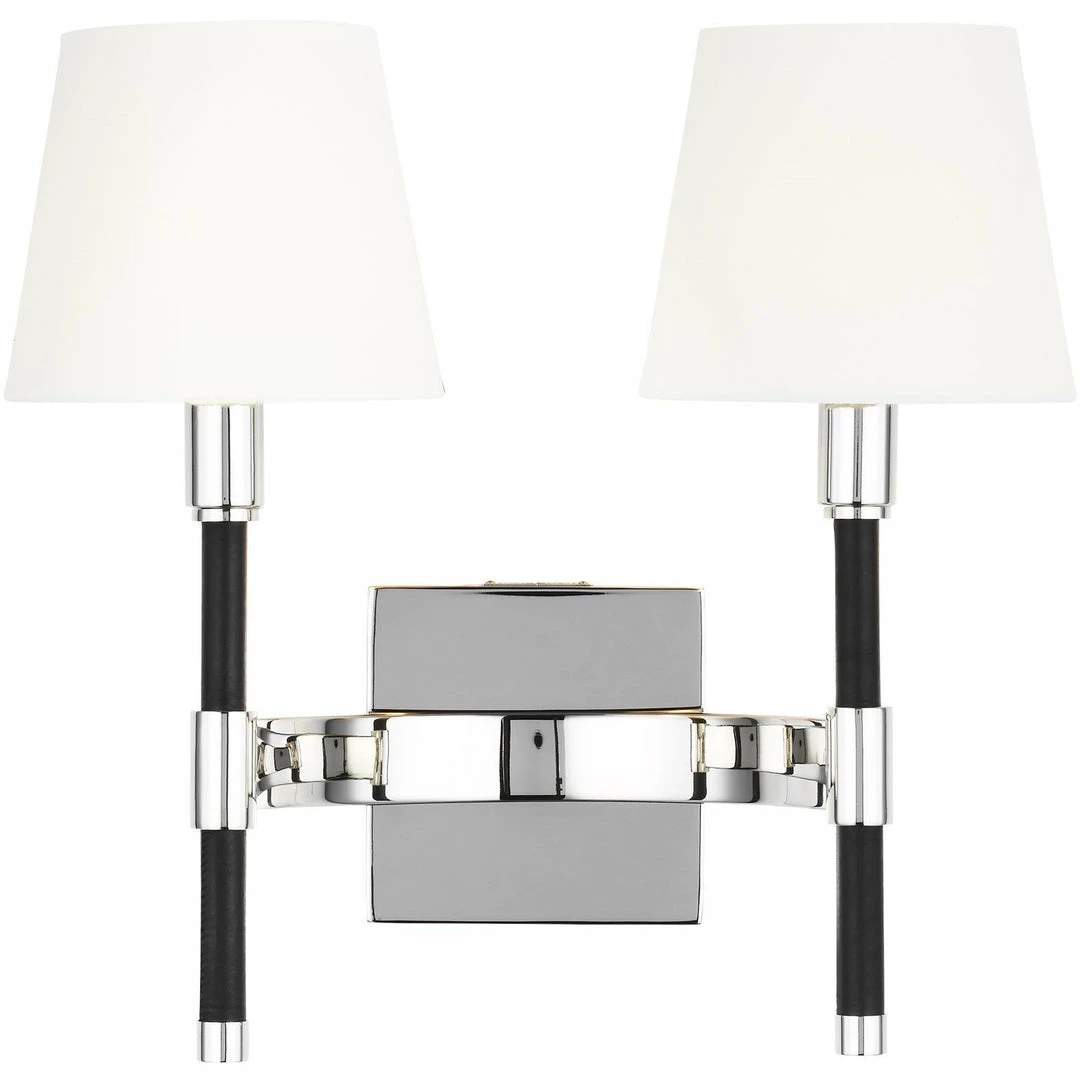 Generation Lighting Katie Double Wall Sconce | Polished Nickel