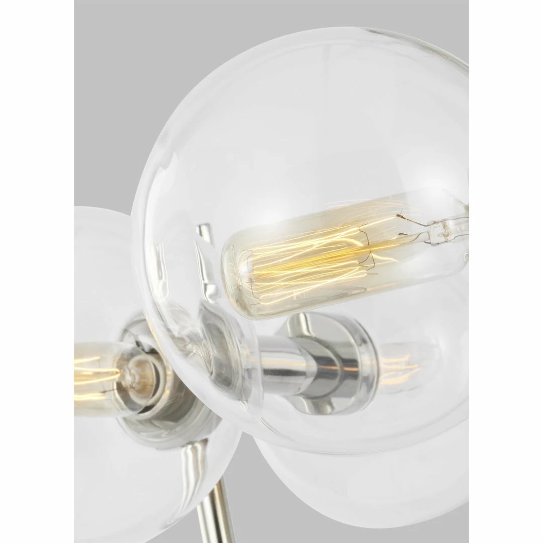 Generation Lighting Verne Semi Flush Mount | Polished Nickel