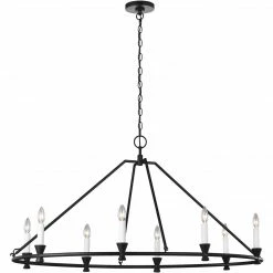 Generation Lighting Keystone 8-Light Oval Chandelier