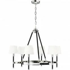 Generation Lighting Katie 6-Light Chandelier | Polished Nickel