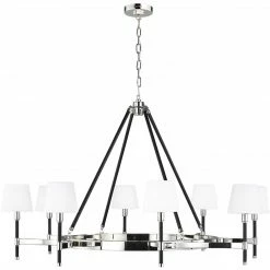 Generation Lighting Katie 8-Light Chandelier | Polished Nickel