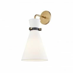 HVL - Mitzi Julia Wall Sconce | Brass/ Black
