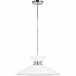 Generation Lighting Heath 18.5" Pendant | Polished Nickel
