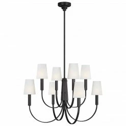 Generation Lighting Logan 8-Light Chandelier | Aged Iron