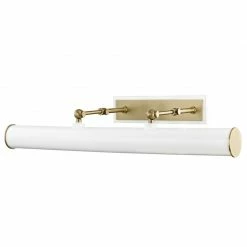 HVL - Mitzi Lighting Holly Large Wall Sconce | Aged Brass/ White