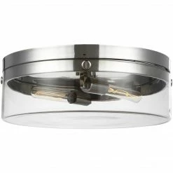 Generation Lighting Garrett Large Flush Mount | Polished Nickel