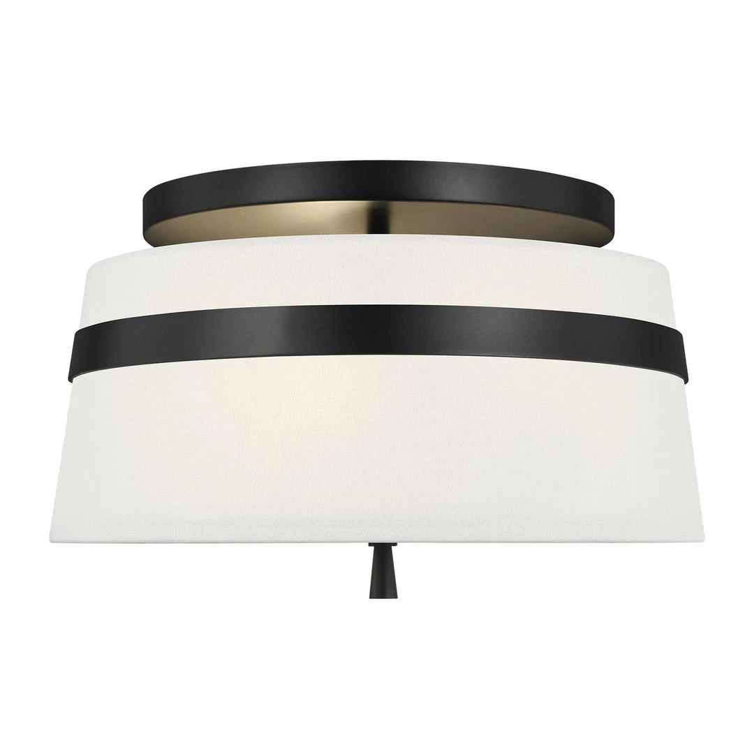 Generation Lighting Cordtlandt Semi-Flush Mount - Small | Aged Iron