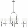 Generation Lighting Katie 8-Light Linear Chandelier | Polished Nickel