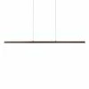 Kuzco Vega LED Linear 56" Pendant | Black | Open Box Lighting