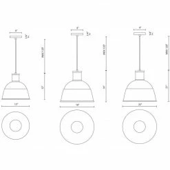 Kuzco Irving 13" Pendant | Black Pendants