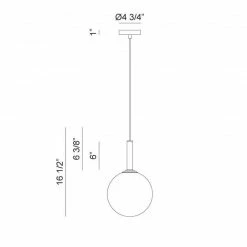 Matteo Lighting Stellar Pendant | Large Black/Opal