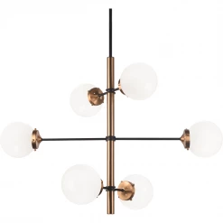Matteo Lighting Enchant 6-Light Pendant | Aged Gold/Opal Pendants
