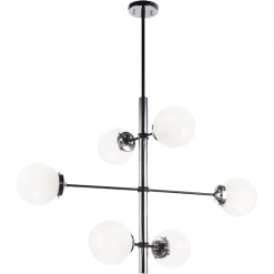 Matteo Lighting Enchant 6-Light Pendant | Chrome/Opal Pendants