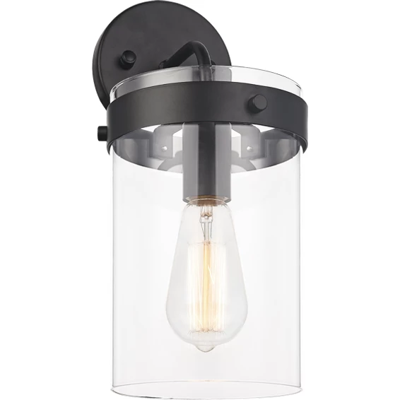 Matteo Lighting Wall Sconces Zale 1-Light Wall Sconce | Black