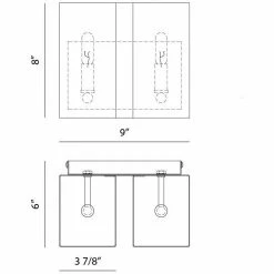 Matteo Lighting Mattone Wall Sconce | Black