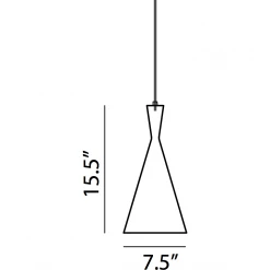 Matteo Lighting Mulinare 7.5" Pendant | Bronze Pendants