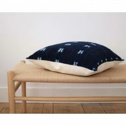 Stitched By Grace Dalton Pillow | Navy/Blue Decor