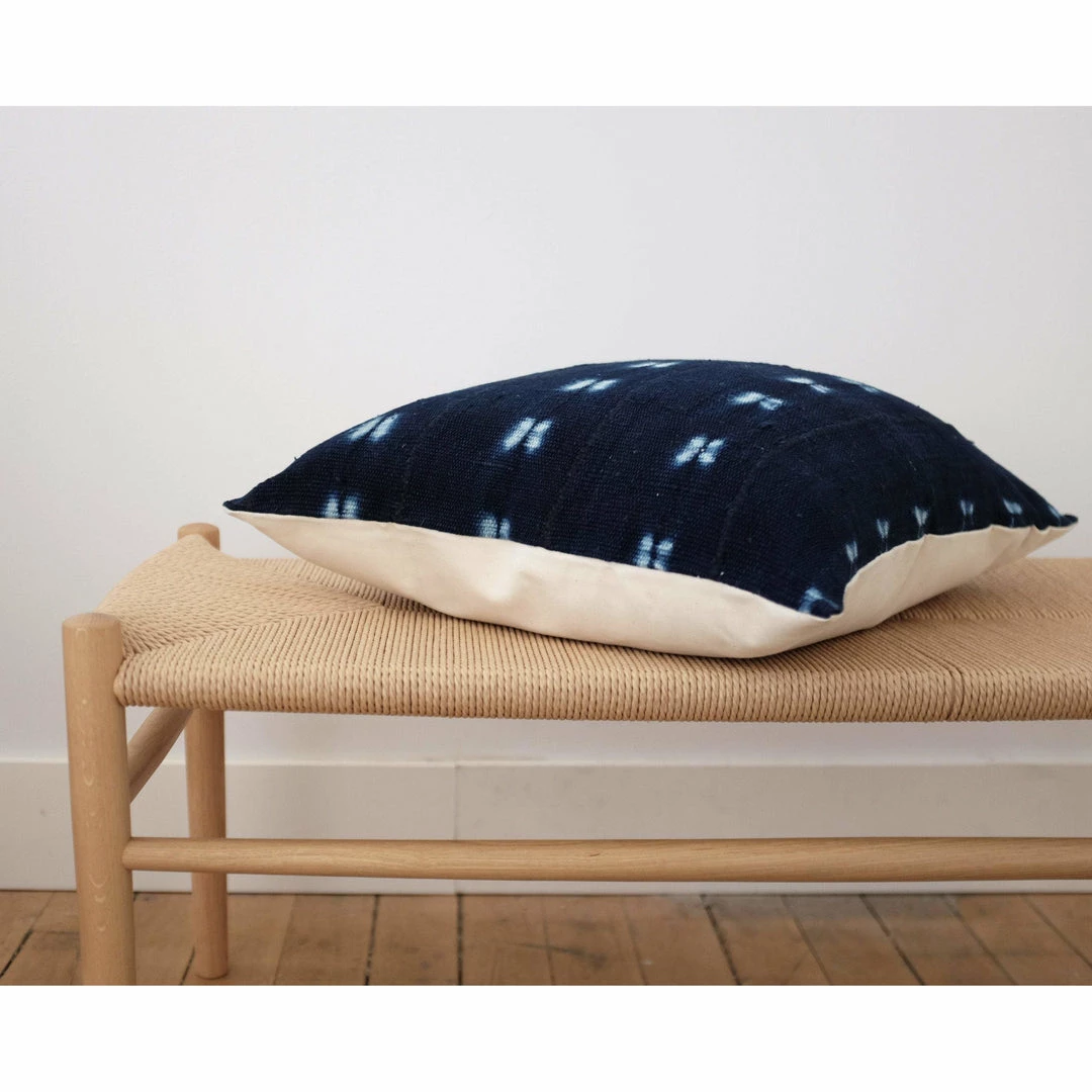 Stitched By Grace Dalton Pillow | Navy/Blue Decor