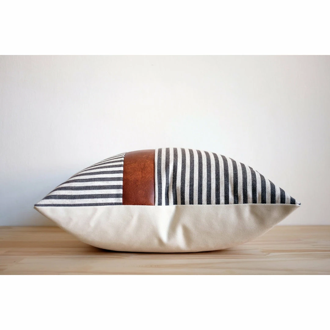 Stitched By Grace Ace Pillow | Charcoal
