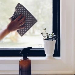 Ten And Co Decor Sponge Cloth | Grey Tiny X