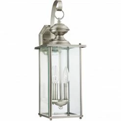 Generation Lighting Jamestowne Wall Lantern (Large) | Antique Brushed Nickel