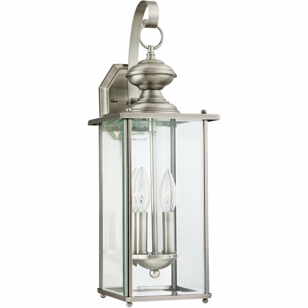 Generation Lighting Jamestowne Wall Lantern (Large) | Antique Brushed Nickel