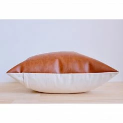 Stitched By Grace Decor Dominique Pillow | Cognac