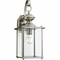 Generation Lighting Jamestowne Wall Lantern (Medium) | Antique Brushed Nickel