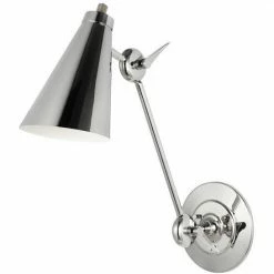 Generation Lighting Signoret Library Wall Sconce | Polished Nickel