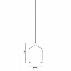 Matteo Lighting Pendants Organic Charm 9.8" Pendant | Smoke