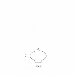 Matteo Lighting Pendants Organic Charm E 10.2" Pendant | Smoke