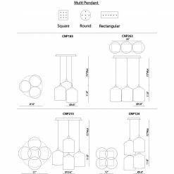 Matteo Lighting Pendants Organic Charm 9.8