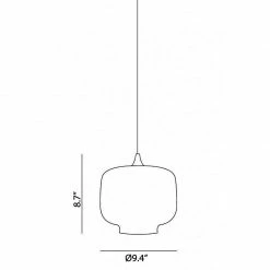 Matteo Lighting Organic Charm 9.4" Pendant | Clear Pendants