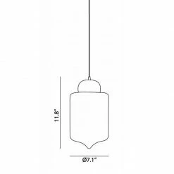 Matteo Lighting Pendants Organic Charm T 7.1" Pendant | Smoke