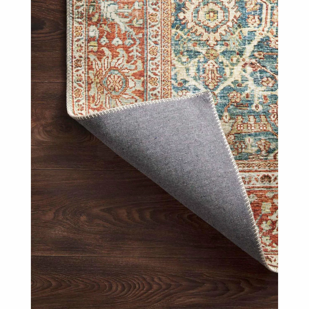 Loloi Layla Rug 04 | Ocean/Rust Loloi Rugs