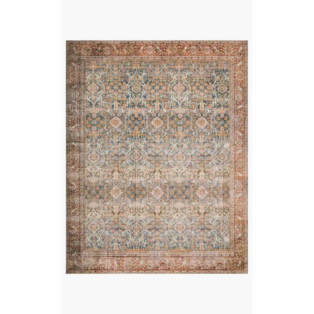 Loloi Layla Rug 04 | Ocean/Rust Loloi Rugs
