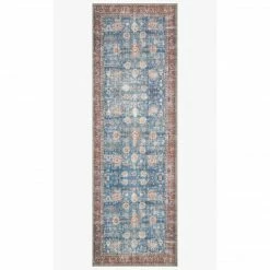 Loloi Loren Rug 01 | Blue/Brick Loloi Rugs