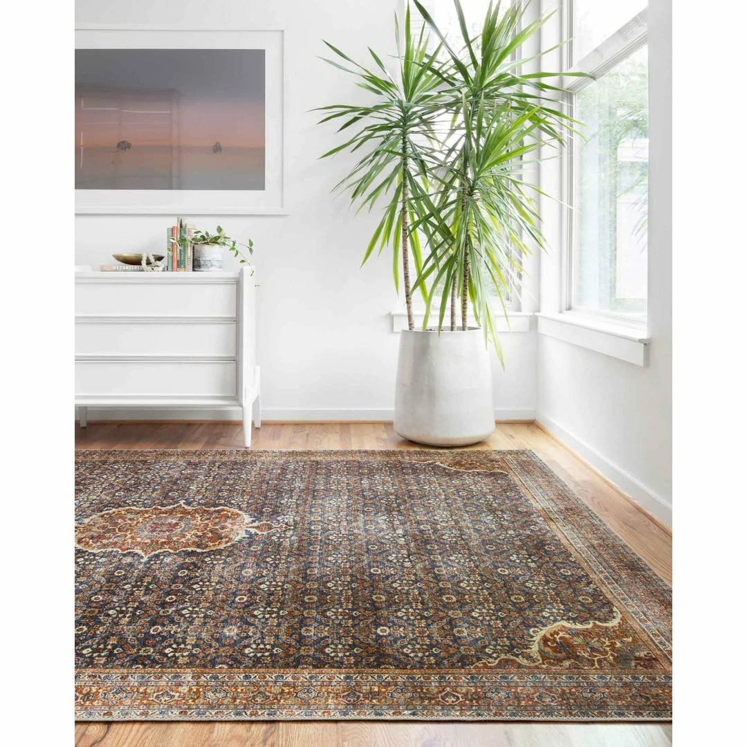Loloi Layla Rug 09 | Cobalt Blue/Spice