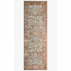 Loloi Layla Rug 04 | Ocean/Rust Loloi Rugs