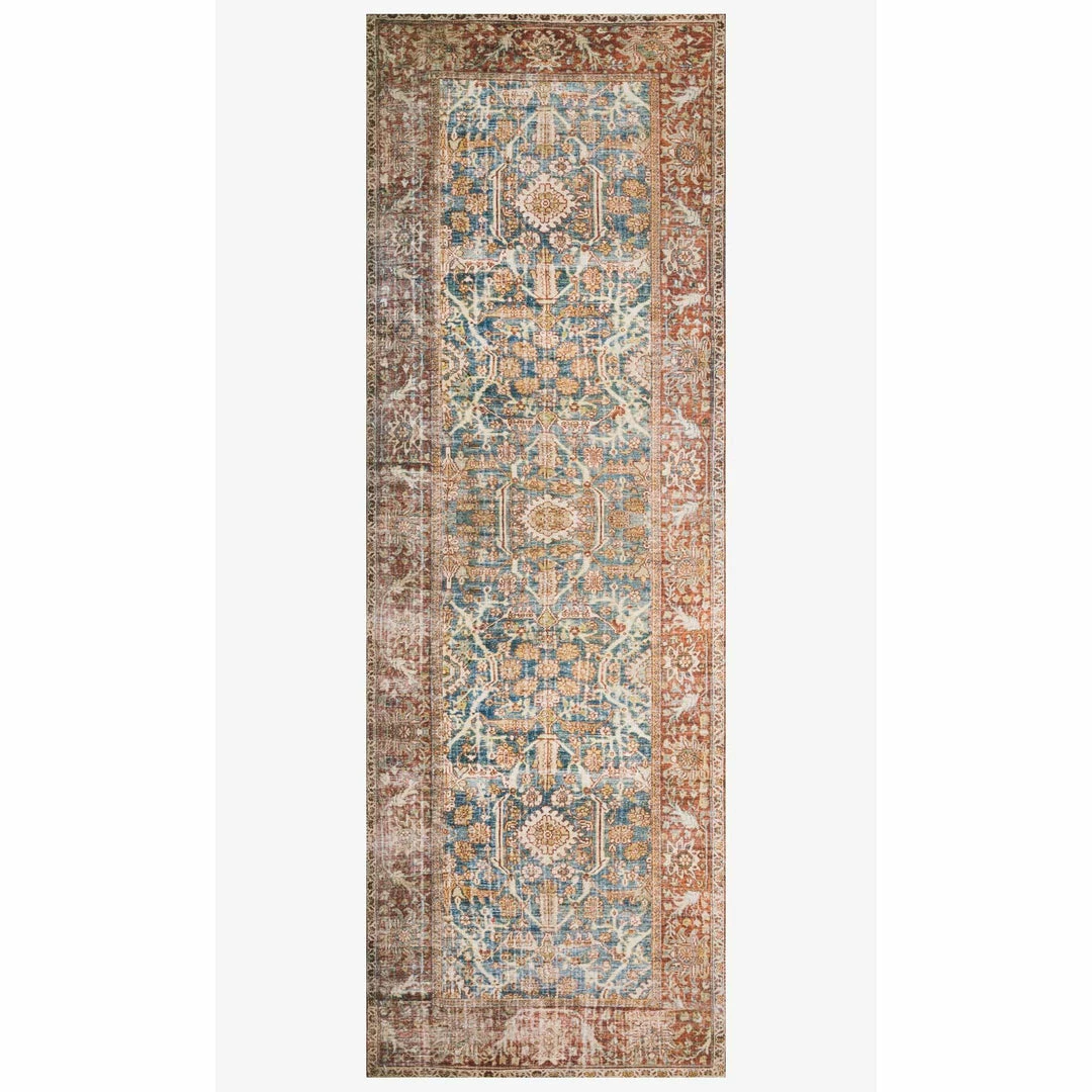 Loloi Layla Rug 04 | Ocean/Rust Loloi Rugs